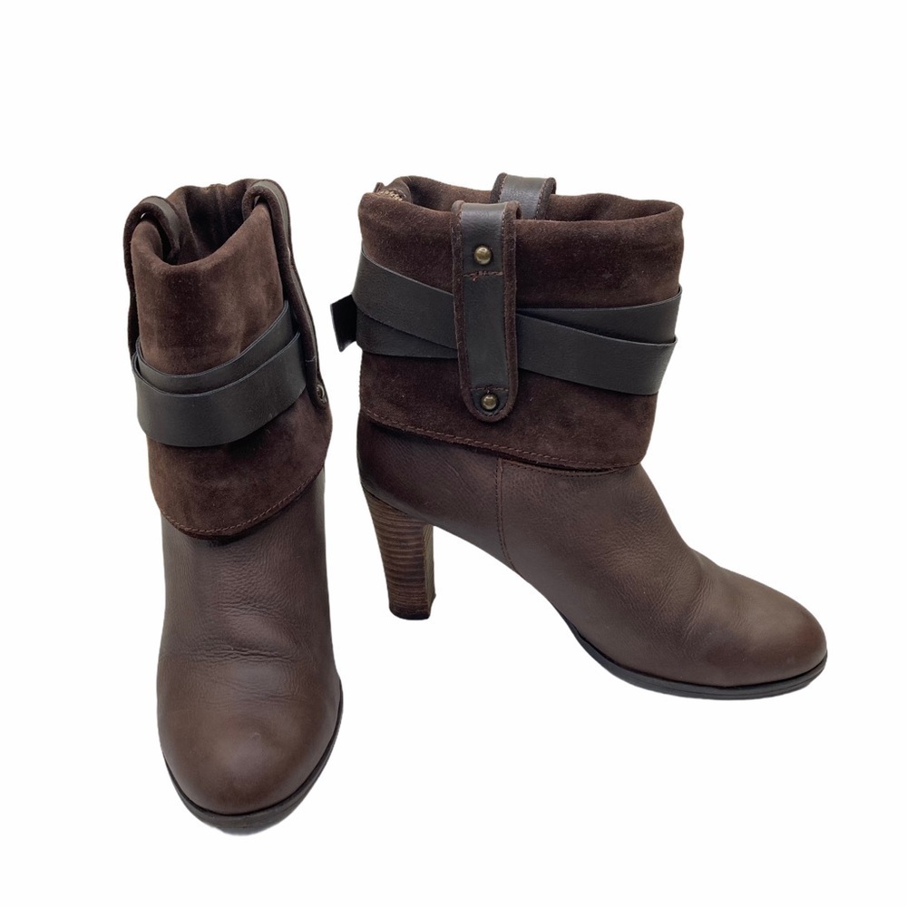 Nine West Brwn Suede/Leather Natica Roll-down Boot